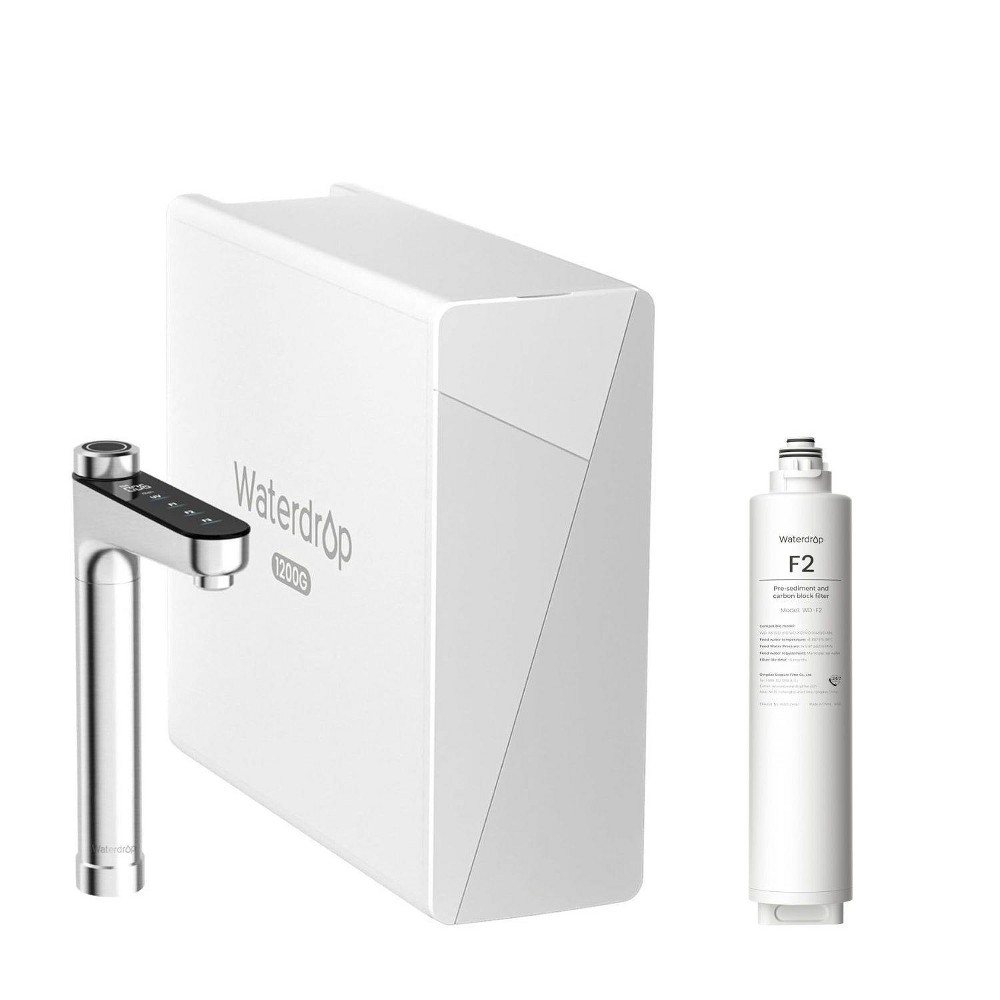 Waterdrop X12 Alkaline Mineral Reverse Osmosis System, NSF/ANSI 58 and 372 Certified, 1200 GPD, 11-Stage Filtration, Extra 1 F2 Filter