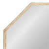 Kate & Laurel All Things Decor 28"x28" Occonor Wall Mirror Wood Natural: Modern Transitional Style, No Assembly Required - 2 of 4