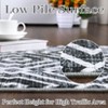 Modern Living Room Rug Washable Geometric Indoor Carpet Non lip Stain Resistant Foldable Soft Distressed Mat - 3 of 4
