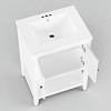 24-Inch Bathroom Vanity with Ceramic Sink, Solid Wood Frame, Storage Cabinet & Open Shelf,Freestanding Modern Vanity - 4 of 4