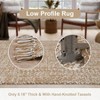 Small Bathroom Rug 2'x 3' Hand - Woven Tan Cotton Reversible Washable Kitchen Foyer Bedroom Back Door Decor Modern - 3 of 4