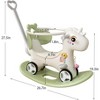 4 in 1 Rocking Horse for Toddlers 1-3 Years Old, Baby Rocking Toy Fun Birthday Gift, Ride on Toy with Detachable Balance Board and Footrest - 2 of 4