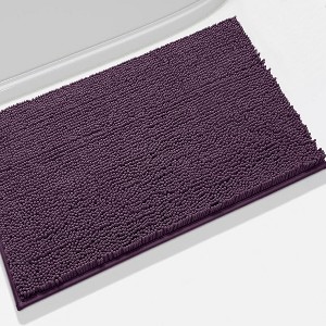 Home Mart Goods Purple Plum Large Soft Cozy Plush Chenille Bath Mat Bathroom Rug - 36"x24" - 1 of 4