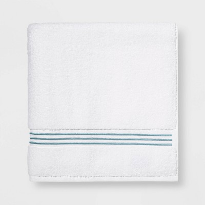 Spa Bath Sheet Aqua Stripe - Threshold Signature™
