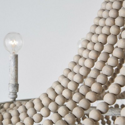 Mystic Sand Beaded 12-Light Coastal Chandelier