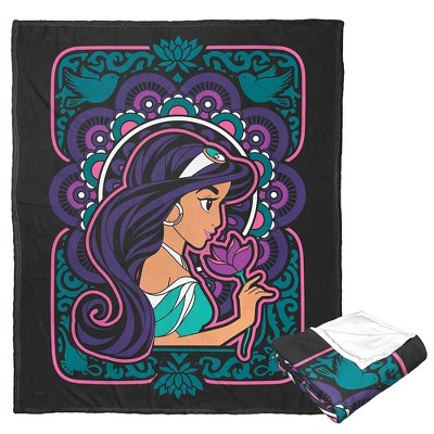 Disney Princesses Carousel Jasmine Silk Touch Throw Blanket 50x60 Inches