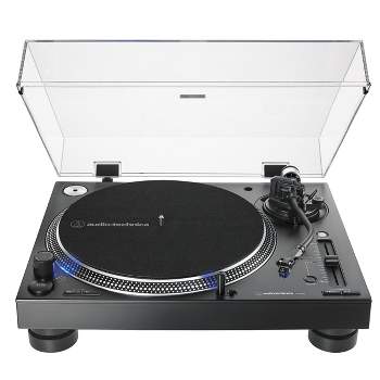 Audio-Technica AT-LP140XP-BK Direct-Drive Professional DJ Turntable (Black).