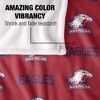 American University Logo Pattern Silky Touch Blanket White 50x60 - 4 of 4