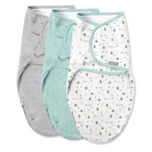 SwaddleMe by Ingenuity Easy Change Zipper Baby Swaddle - 0-3 Months - 1 of 4