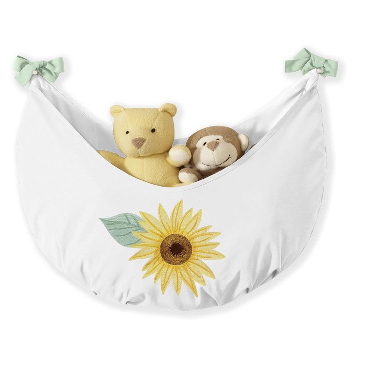 Sweet Jojo Designs Girl Baby Crib Bedding Set - Sunflower Yellow Brown and Green 11pc, 5 of 8