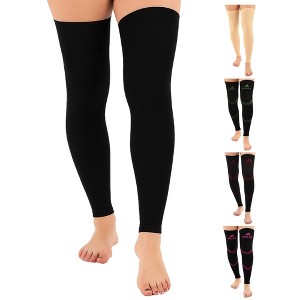Mojo Men’s & Women’s 20–30mmHg Graduated Compression Thigh-High Sleeves – Circulation, Varicose Veins, Edema & Swelling Relief, A609VV - 1 of 4