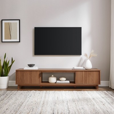 NicBex Modern TV Stand Minimalist Media Console with Open and Closed Storage for TVs up to 80 Inches for Living Room, Bedroom
