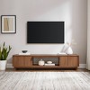NicBex TV Stand for 80 Inch TV with 1 Open Shelf and 2 Cabinets,TV Entertainment Center with Fluted-Door,TV Console Table for Living Room - 2 of 4