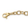 Black Bow Jewelry 9.75mm 14K Yellow Gold Hollow Fancy Link Chain Necklace, 18 Inch - 2 of 4