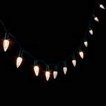 60ct LED C6 Faceted Christmas String Lights Pure White with Green Wire - Wondershop™