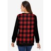 Woman Within Plus Size Printed Sweatshirt - 3 of 4