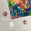 Art Remedy Relaxing Lion Tropical Jungle Animals Wall Art Framed - 4 of 4