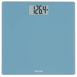 Digital Glass Scale With Stainless Steel Accents Clear - Taylor : Target