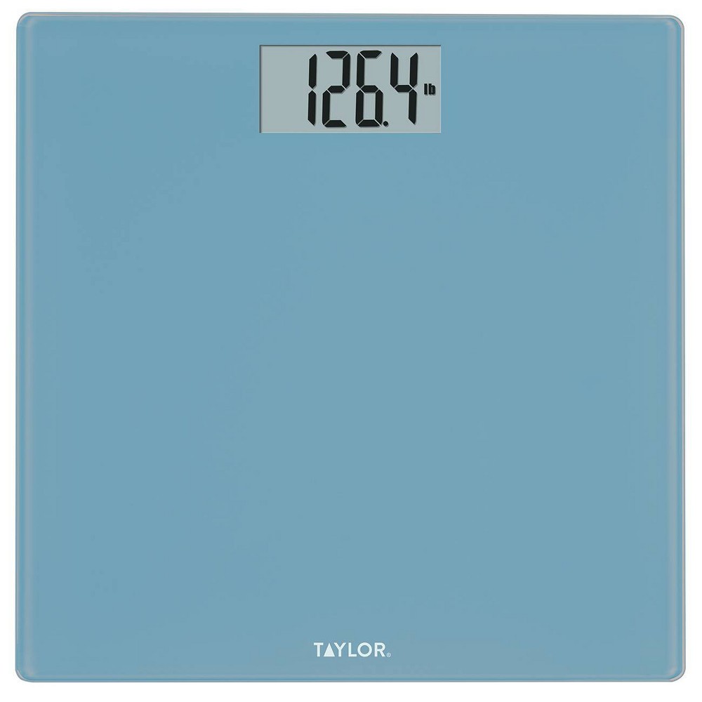 Digital Glass Scale with Spa Blue - Taylor Capacity 400 LB