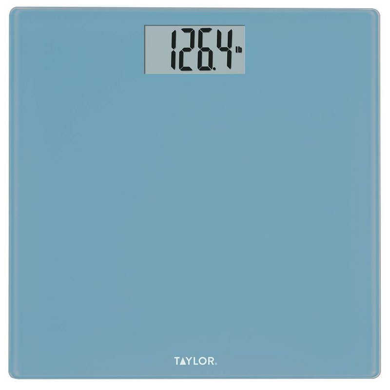Digital Glass Bathroom Scale with Spa Blue - Taylor, 1 of 11