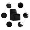 vidaXL Recliner Chair Wingback Armchair for Home Theater Cinema Faux Leather - 3 of 4