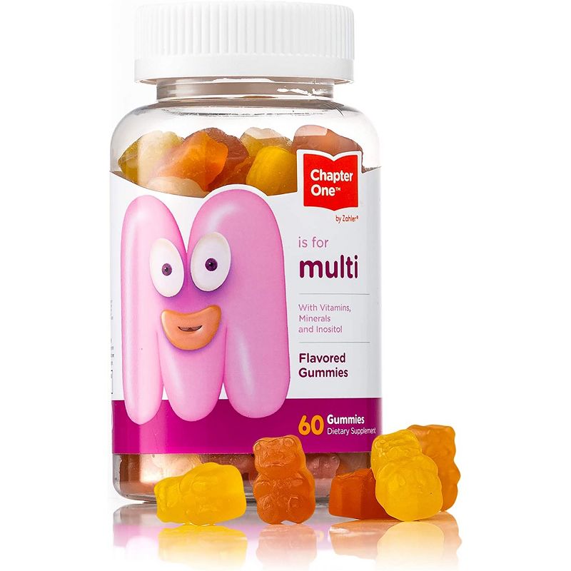 Chapter One by Zahler Multivitamin for Kids, Includes Vitamin C, Vitamin D3 & Zinc, Certified Kosher - 60 Flavored Gummies, 1 of 6