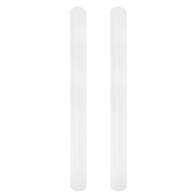 Unique Bargains Plastic Smooth Non-Stick Head Round Fondant Baking Rolling Pin