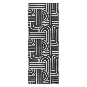 Coolmee Abstract Washable Area Rug for Bedroom Non-Slip Soft Living Room Rug, Ultra-Thin Modern Throw Large Carpet for Home Office - 1 of 4