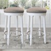 Vatros Bar Stools Set of 2 26" Counter Height Stool 360° Swivel Barstool - 2 of 4