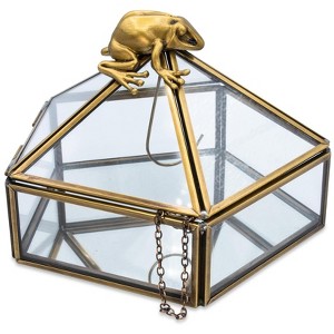 Ukonic Harry Potter Gold Chocolate Frog Jewelry Box Storage Case Organizer - 1 of 4