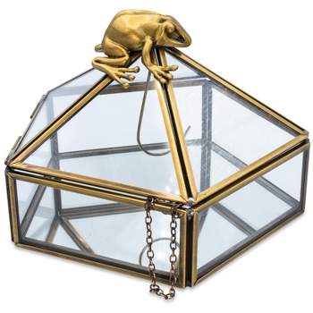 Ukonic Harry Potter Gold Chocolate Frog Jewelry Box Storage Case Organizer