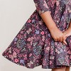 Mightly Girls Fair Trade Organic Cotton Print 3/4 Sleeve Twirl Dress - 3 of 3