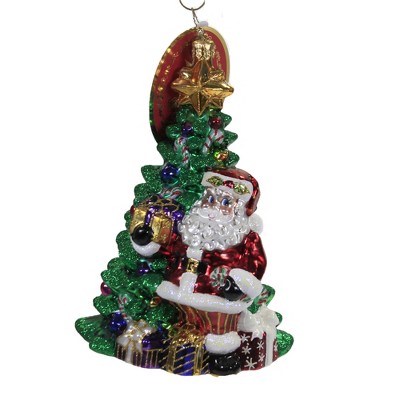 Christopher Radko 6.0" Winter Cane Claus Ornament Santa Christmas Tree  -  Tree Ornaments