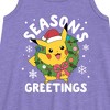 - Pokémon - Pikachu Seasons Greetings Graphic Sleeveless Aline Dress - 2 of 3