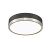 Z-Lite Algar 1 - Light Flush Mount in  Matte Black/Brushed Nickel - image 3 of 4