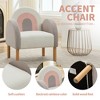 Runesay Accent Chair Sofa, Toddler Fabric with Solid Wooden Frame and Rainbow Design - 3 of 4