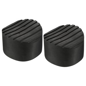 Unique Bargains Non Slip Round Rubber Ladder Accessories Protective Pads 2 Pcs - 1 of 3