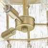 Progress Lighting Chevall 6-Light Chandelier, Gilded Silver, Artisanal Glass, Design Series: Modern Organic, Luxe, Transitional - 3 of 4