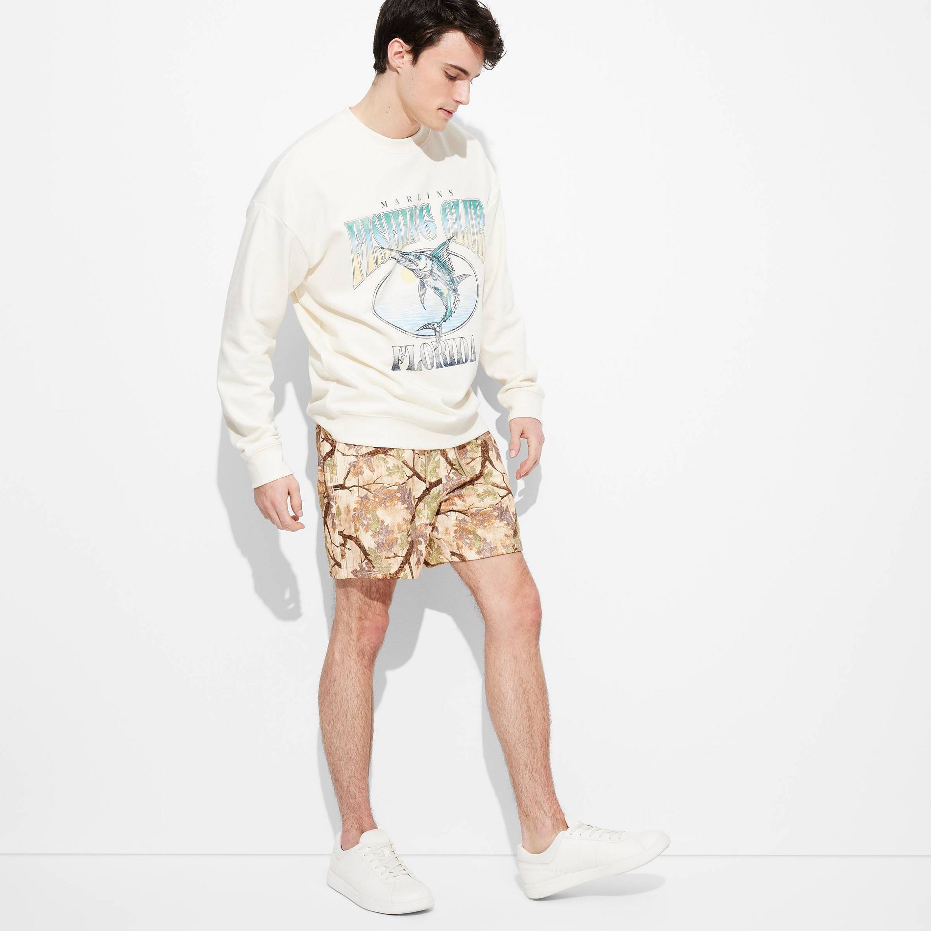 Men's 6" Knit Shorts - Original Use™ Brown M: French Terry, Drawstring Waist, Lightweight,