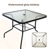 NicBex Outdoor Patio Dining Set with Umbrella Hole&Foldable Chairs,Metal Patio Conversation Furniture for Balcony,Garden&Backyard - 4 of 4