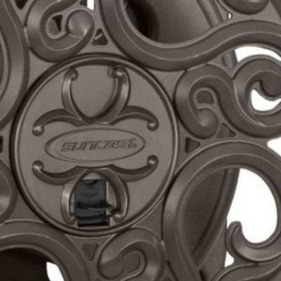 Bronze Decorative Wall Mount Hose Reel with Scroll Design