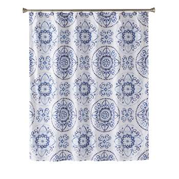 Kali Shower Curtain Blue - Saturday Knight Ltd.