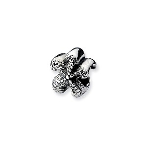 Black Bow Jewelry Sterling Silver Starfish Bead Charm - 1 of 2