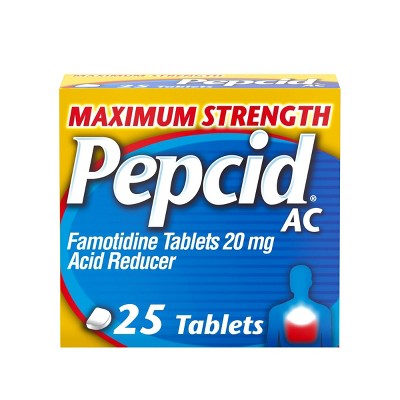 Pepcid AC Maximum Strength Heartburn Prevention & Relief Tablets - 25 ct.