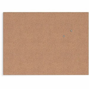 U Brands - Cork Canvas - Bulletin Board - Natural Cork Surface - 23 in. x 17 in. - 1 Each - 1 of 3