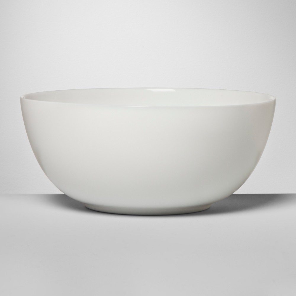 Glass Serving Bowl 24oz White - Made By Design