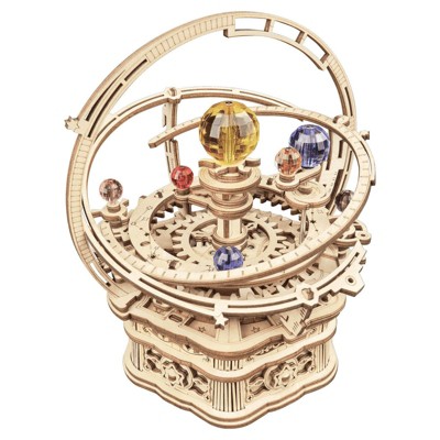 ROBOTIME 3D Wooden Puzzles Starry Night Series  Model Kits Creative Gift for Kids, Beige, 5.3"*5.3"*6.1"