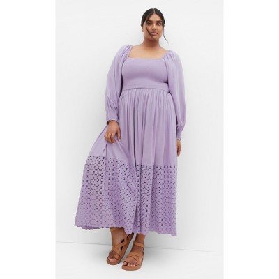 Women's Plus Size Kaya Dress - lavender | CITY CHIC