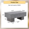 43.3" MDF Coffee Table with Texture Sticker, Modern Simple Design, Spacious Top and Sturdy Legs for Living Room - 4 of 4