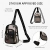 Clear Backpack Purse for Women, Transparent PVC Crossbody Fanny Pack, Stadium Approved Bag for Concerts, Sports, Festivals, and Events - 4 of 4